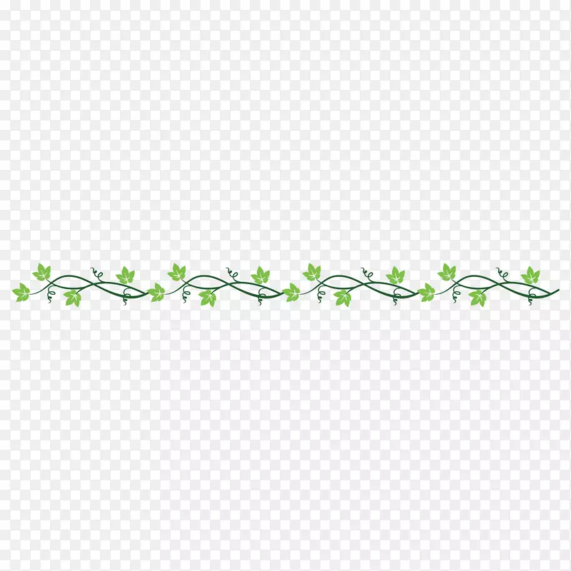 绿色枫叶装饰边框