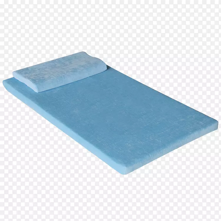 蓝色儿童海绵床垫