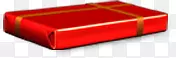 红色扁平礼盒