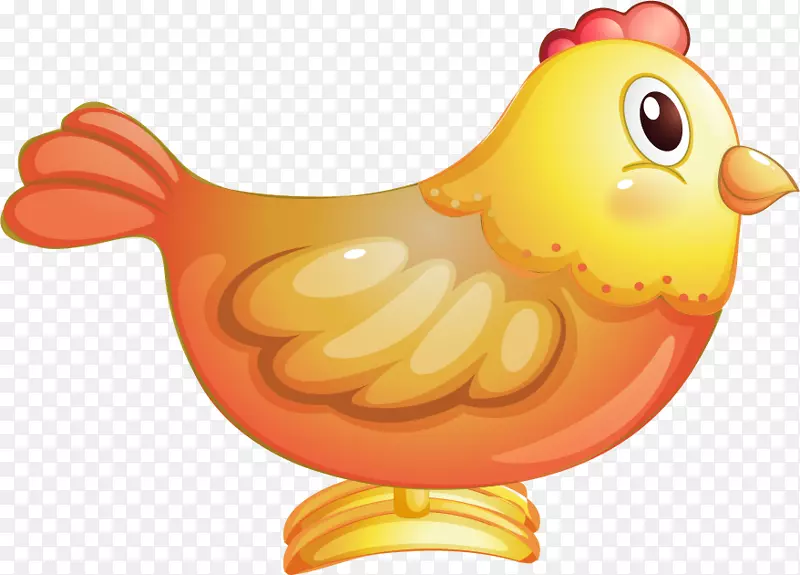 卡通黄色小鸡