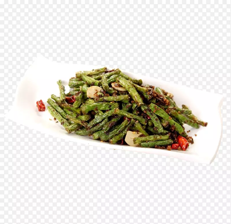 产品实物家常菜干煸豆角