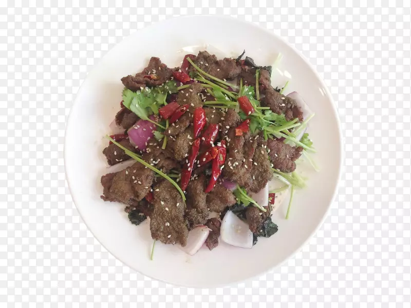 芝麻辣椒孜然牛肉