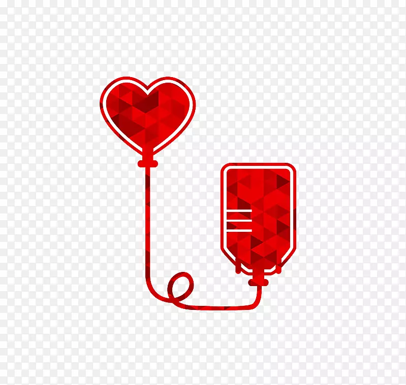 创意献血标识矢量