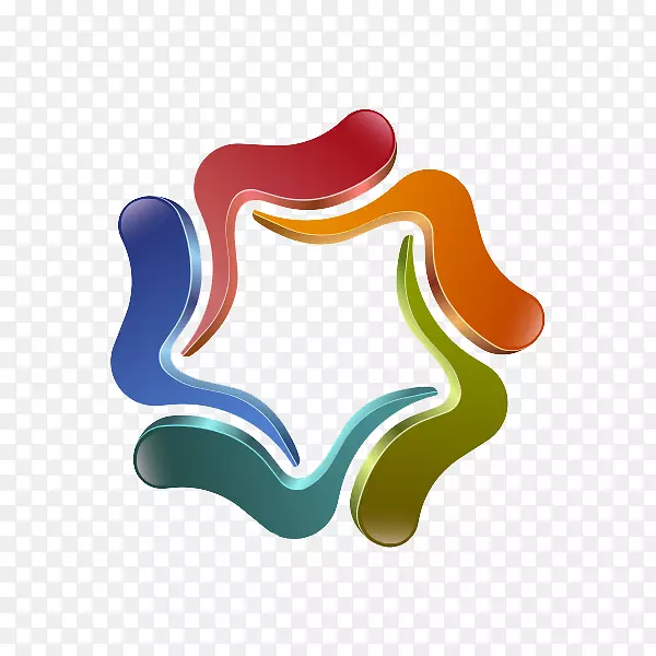 五色旋转logo