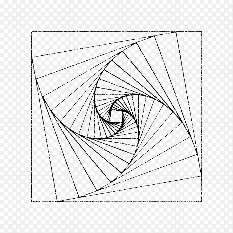 旋转抽象几何图形