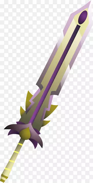 游戏用紫色刀剑造型
