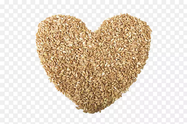 小麦组成的心