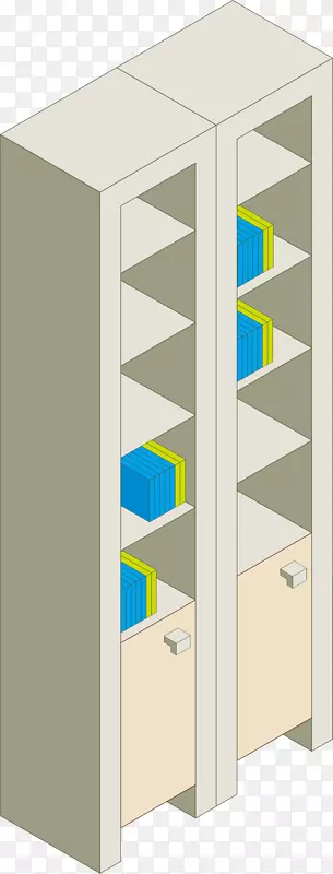 卡通档案柜矢量图下载