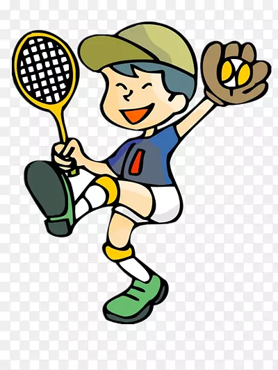 打网球的孩子