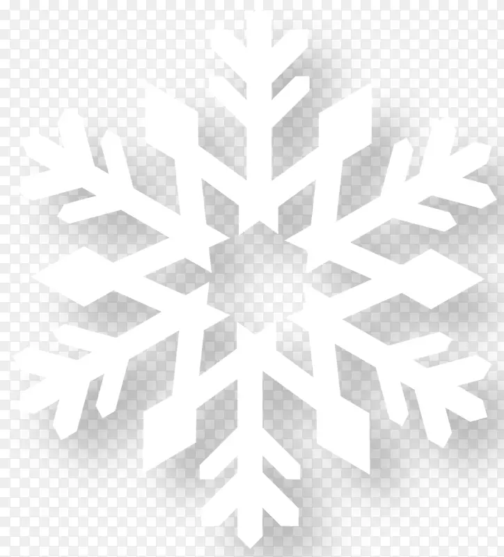 迷你矢量六边形雪花