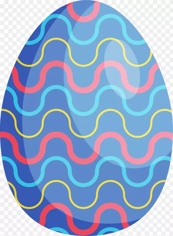 复活节蓝色条纹彩蛋