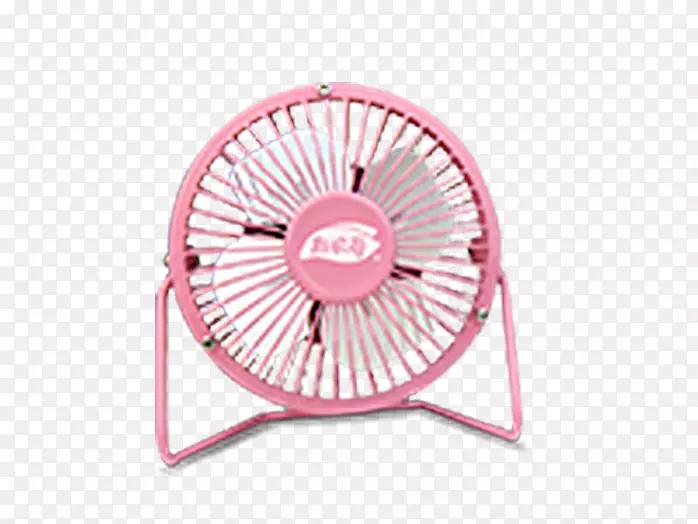 粉红色电风扇