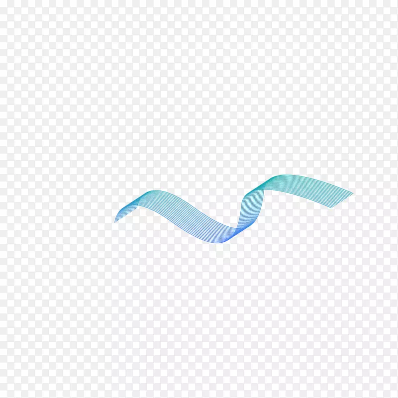 手绘艺术创意蓝色线条