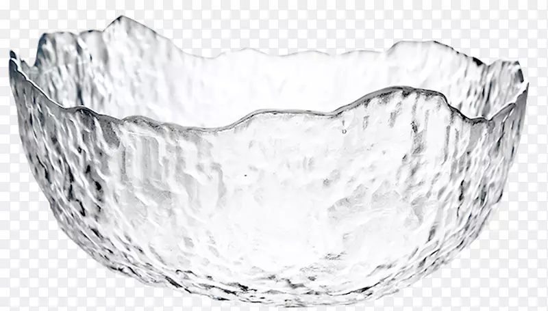 创意日式磨砂透明异形玻璃碗
