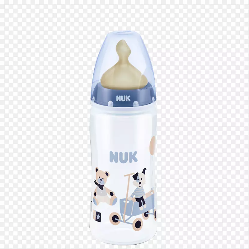 NUK蓝色奶瓶