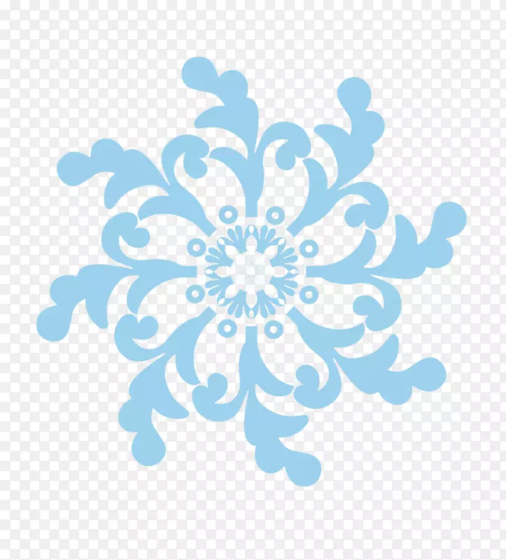 手绘旋风雪花