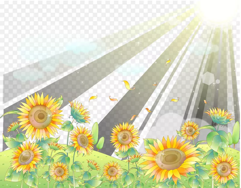 矢量春天风景