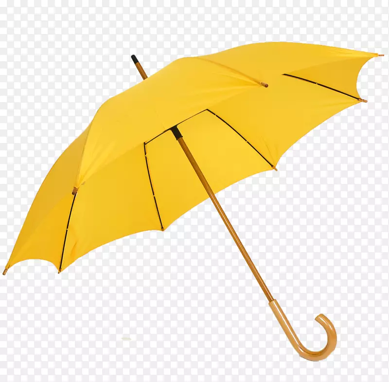 高档全黄色雨伞