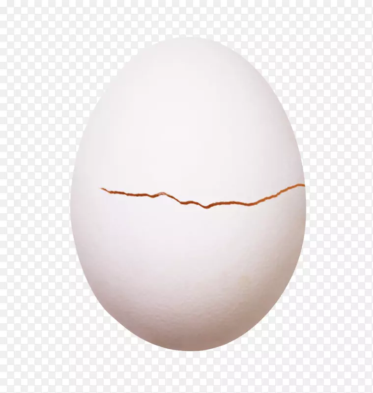 白色鸡蛋带裂纹的初生蛋实物