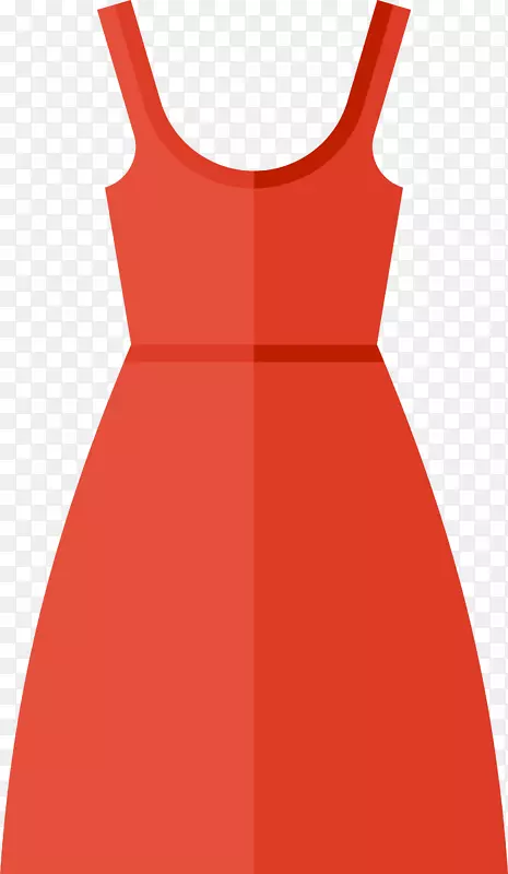 红色卡通裙子