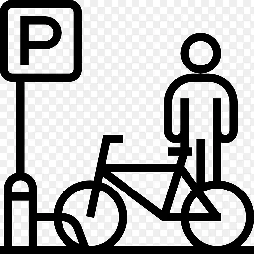 自行车停车图标
