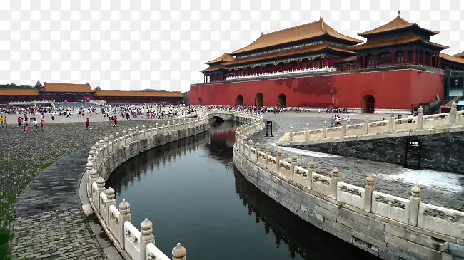 中国城楼护城河