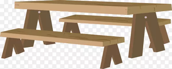 木质长条板凳桌子