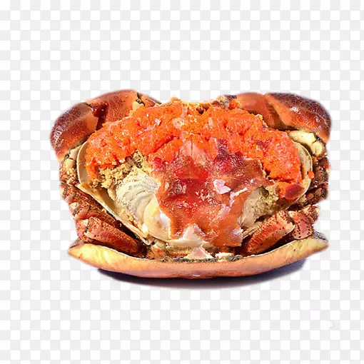 煮熟的梭子蟹