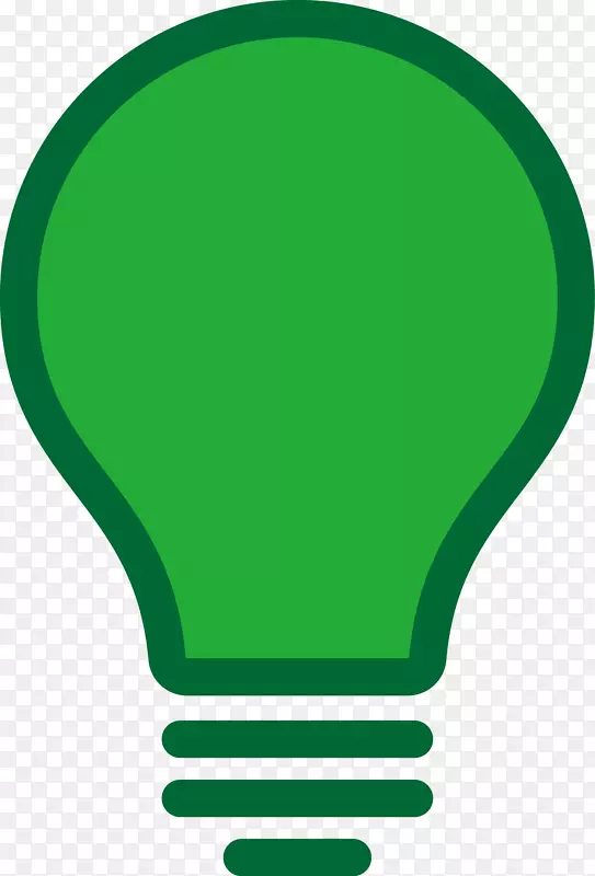 绿色节能灯泡png图