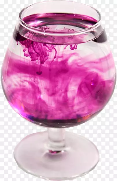 紫色鸡尾酒酒杯素材免抠
