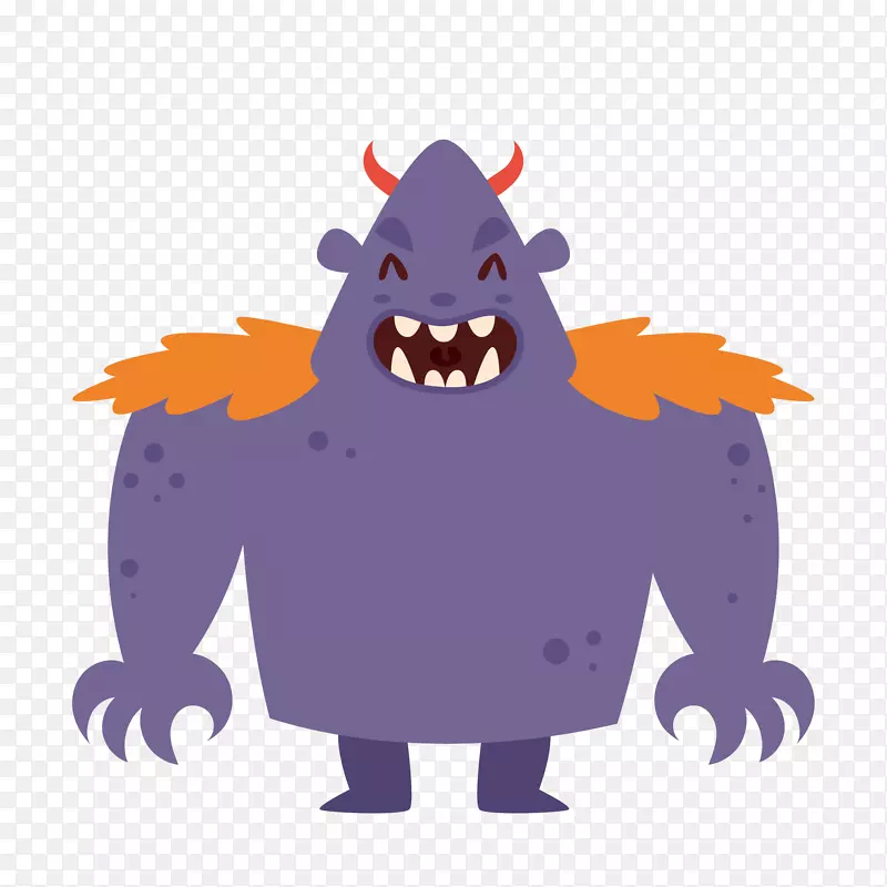 紫色巨人设计怪物