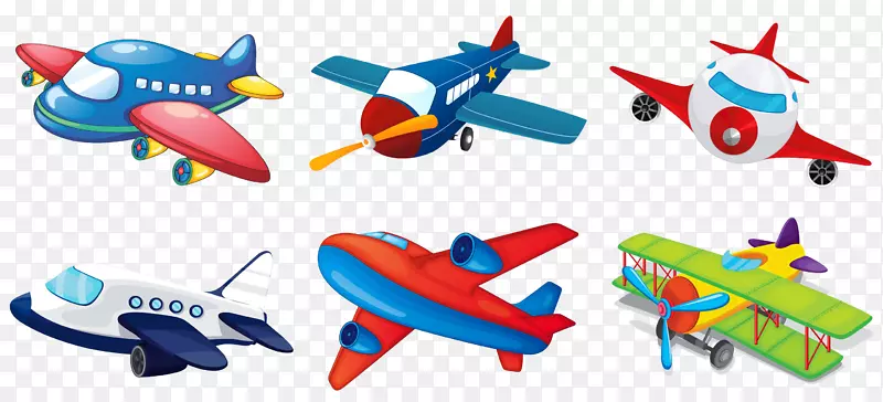 多种飞机插画