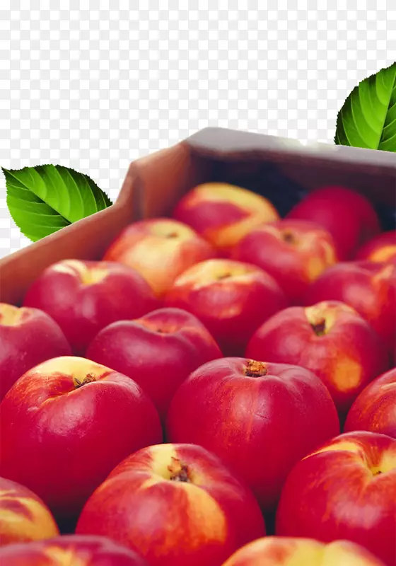 一盒水果苹果李子