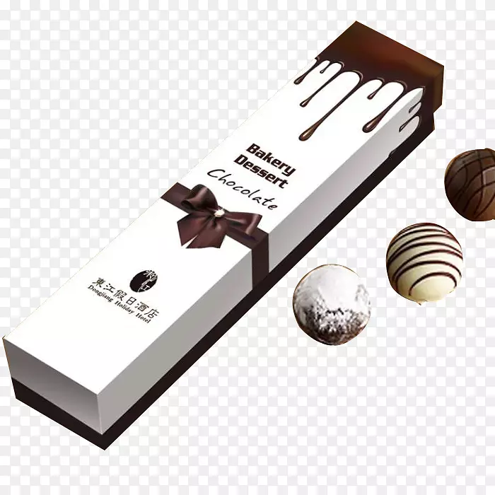 白色实物巧克力包装盒