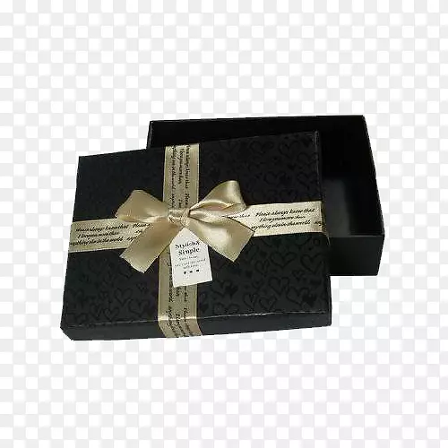 黑色蝴蝶结巧克力包装盒