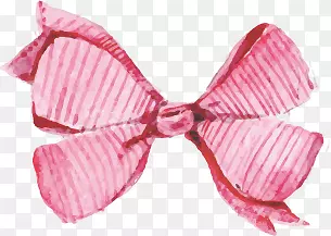 水彩画的粉红蝴蝶