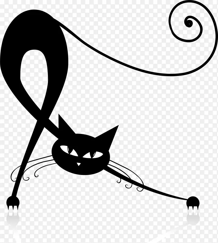 可爱黑色猫咪