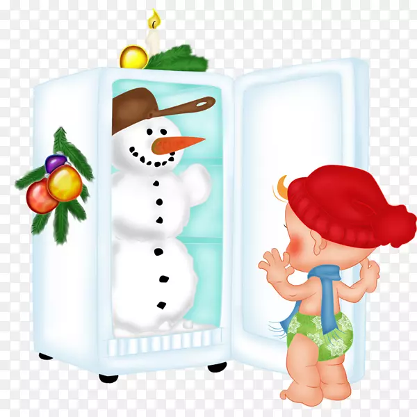 冰箱里的雪人