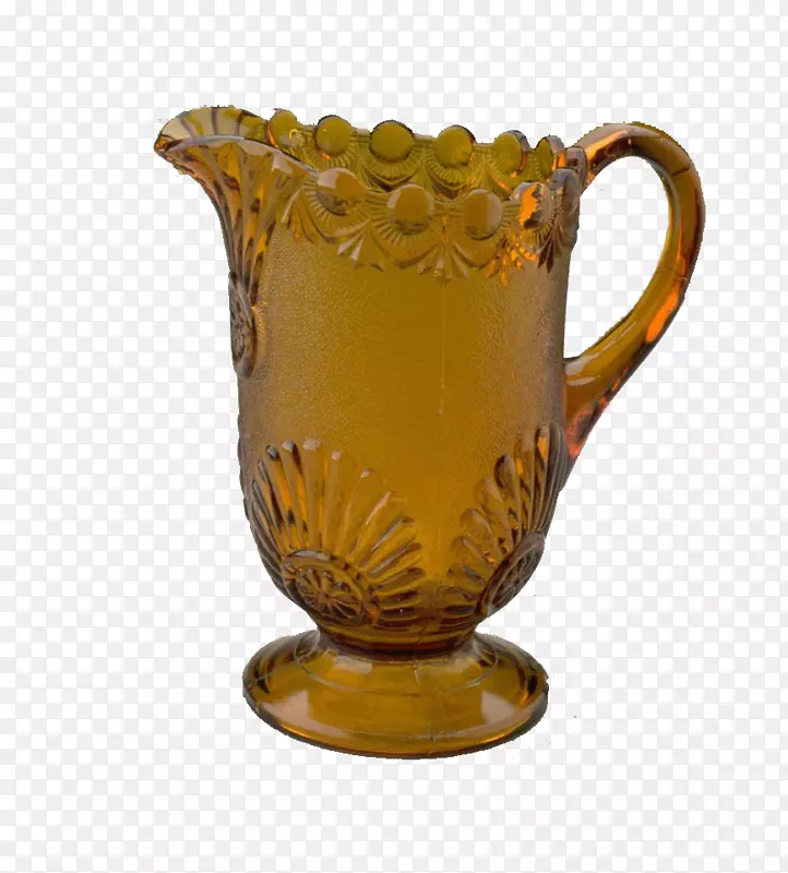 复古茶色玻璃花瓶