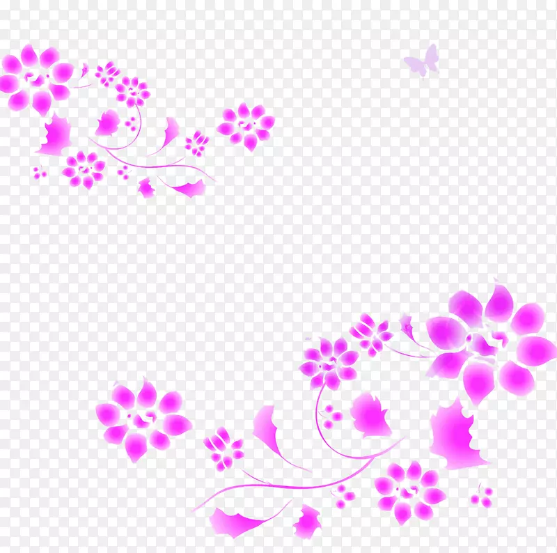 粉紫色花儿
