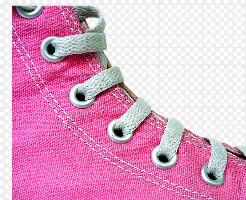 粉色帆布鞋免抠素材