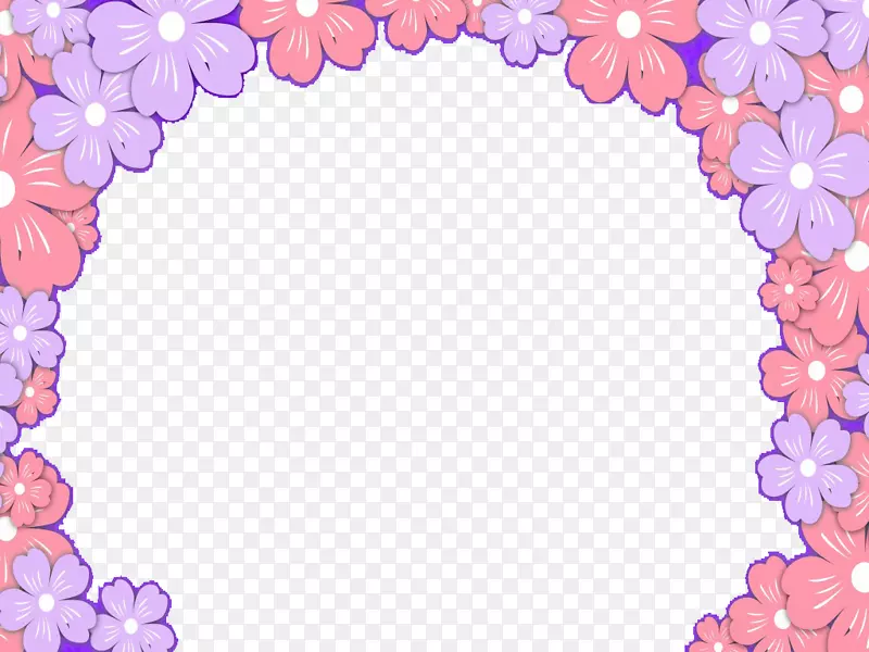紫色浪漫花环素材背景