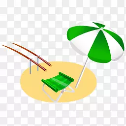 钓鱼装备遮阳伞图标