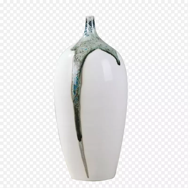 椭圆形个性白色花瓶