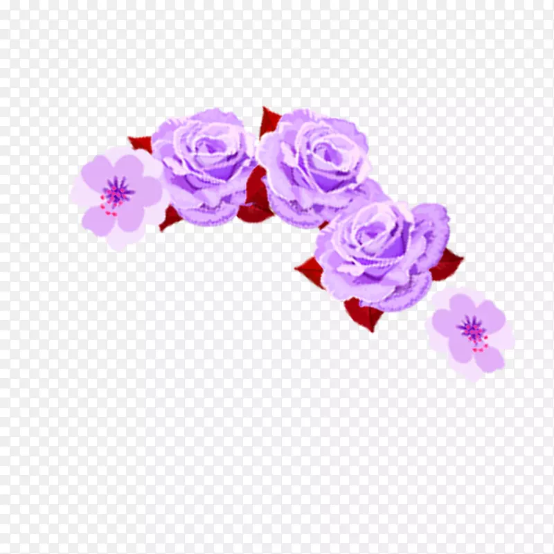 紫色玫瑰花素材