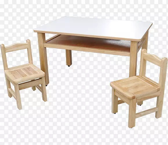 实物木质儿童课桌椅免抠