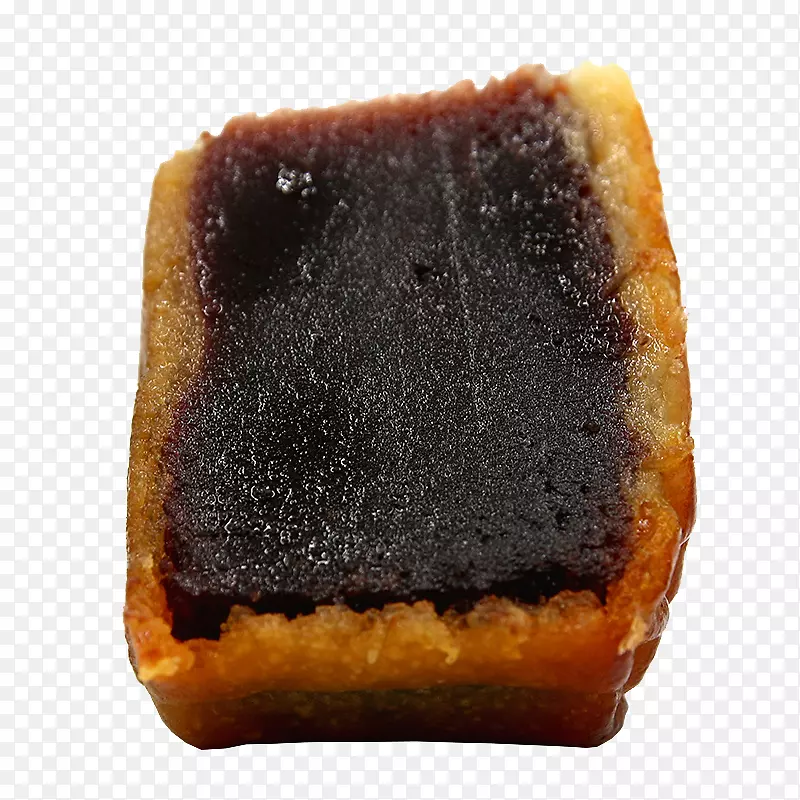 豆沙月饼切块免抠PNG