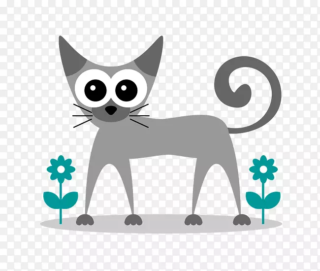 矢量 猫咪 灰色