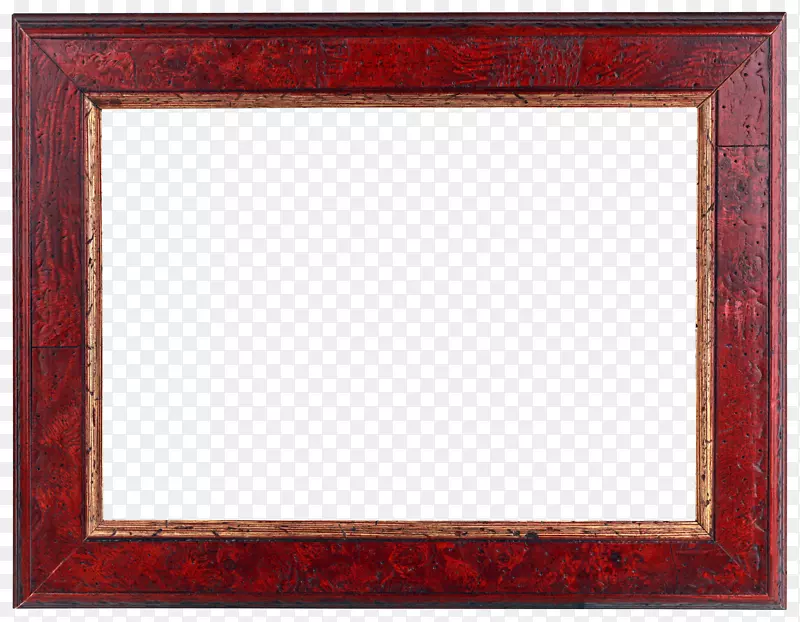 长方形复古红木相框