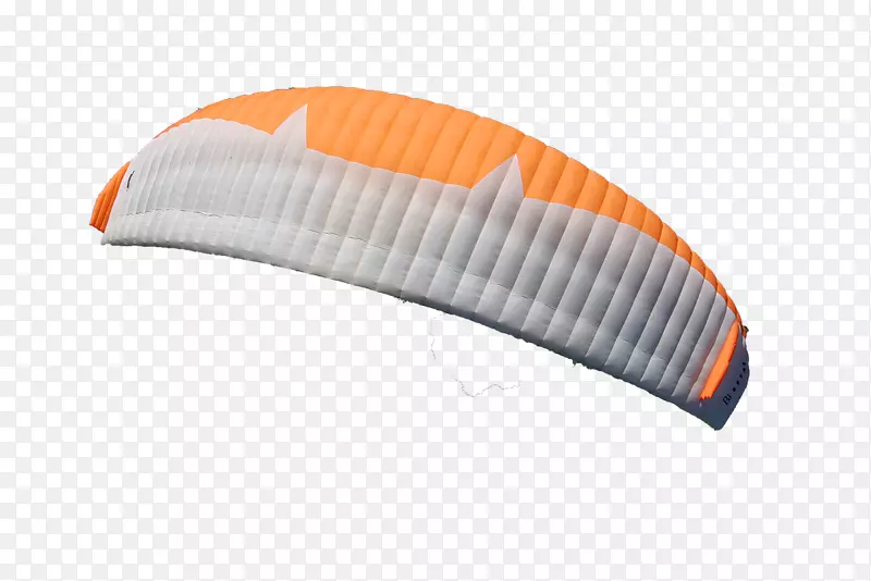 现代白橘色滑翔伞